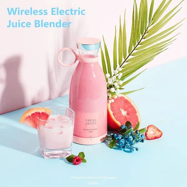 Wireless portable juice blender
