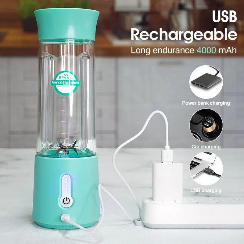 Usb portable hand juicer blender