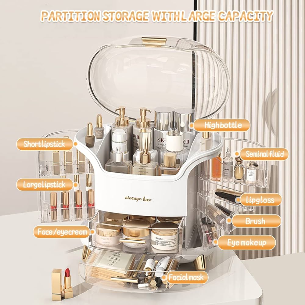 Makeup Organizer & Skincare Organizers, Cosmetic Organizer Box