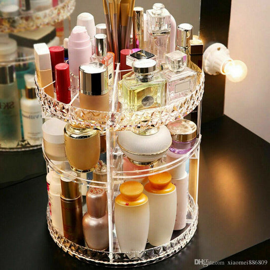 360 rotating makeup organizers