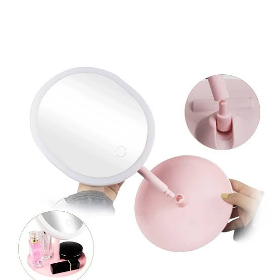 Pink Makeup Mirror Standing Vanity