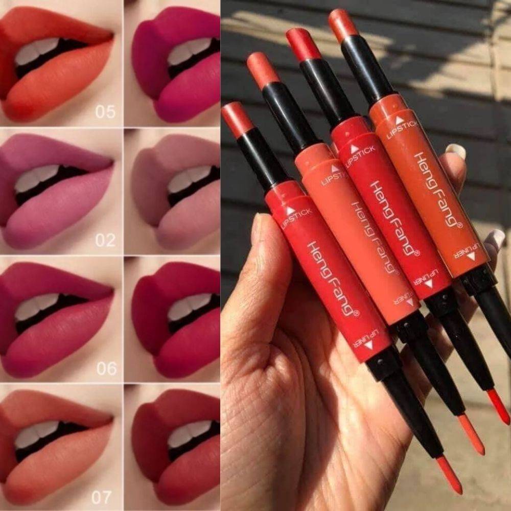Heng Feng 2 in 1 Matte Lipstick
