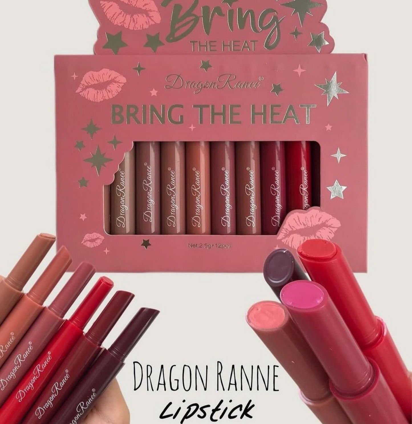 Dragon Ranee Creamy / Jelly Lipstick Pack of 12