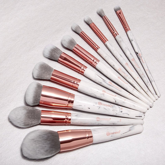 Bh cosmetic marble brush set
