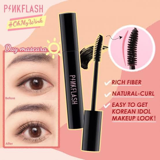 Pink flash Mascara jet black