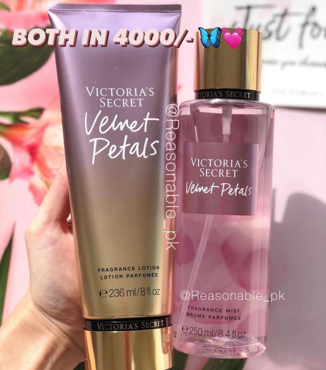 Victoria Velvet petals Duo Lotion + Mist