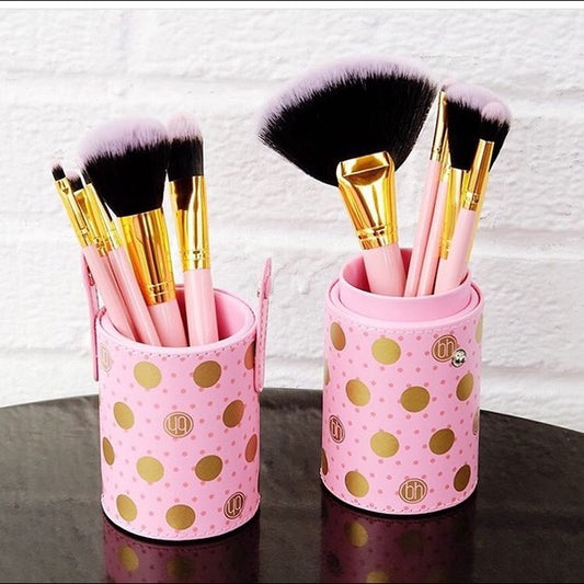 BH cosmetic polka dot brush set