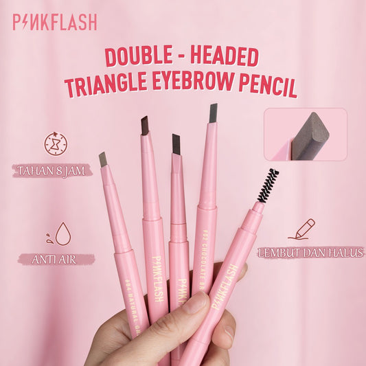 Pink flash 2 in 1 eyebrow pencil