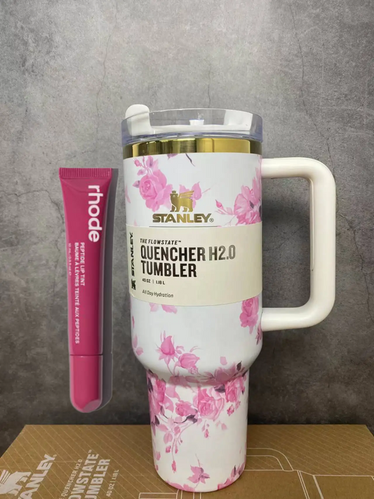 Stanley x loveshack Tumblers with free Rhode liptreatment