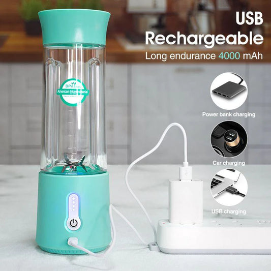 Usb portable hand juicer blender