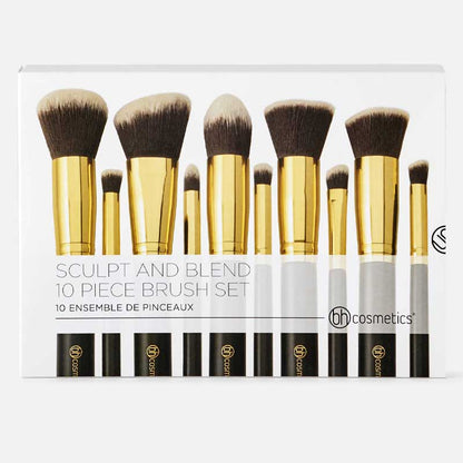 Bh cosmetic sculpt and blend brush set