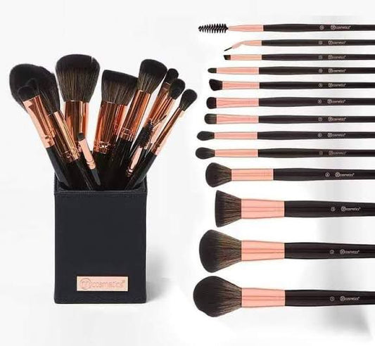 Bh rose gold brush set with box