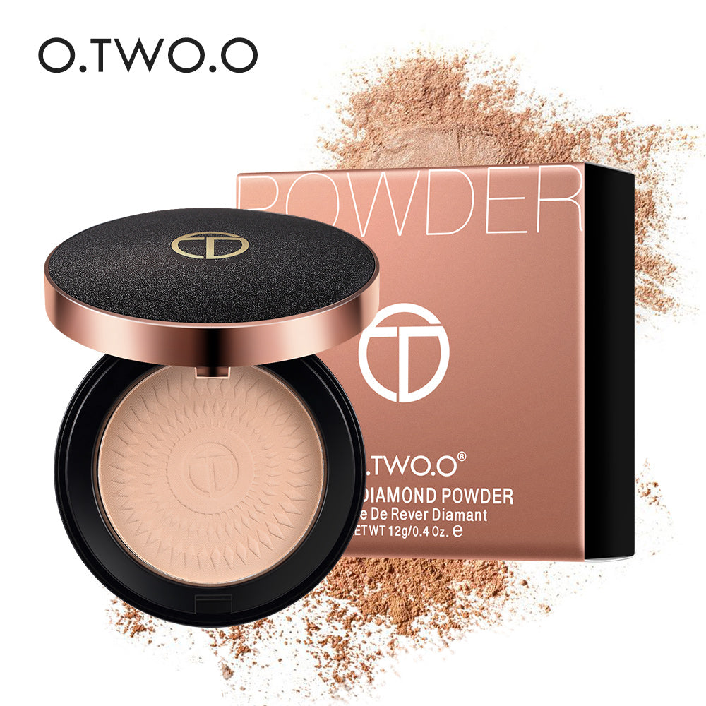 Otwo rose gold compact powder