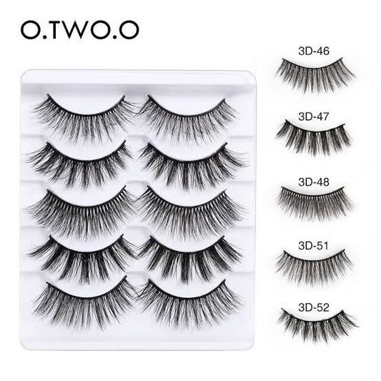 Otwo pack of 5 lashes