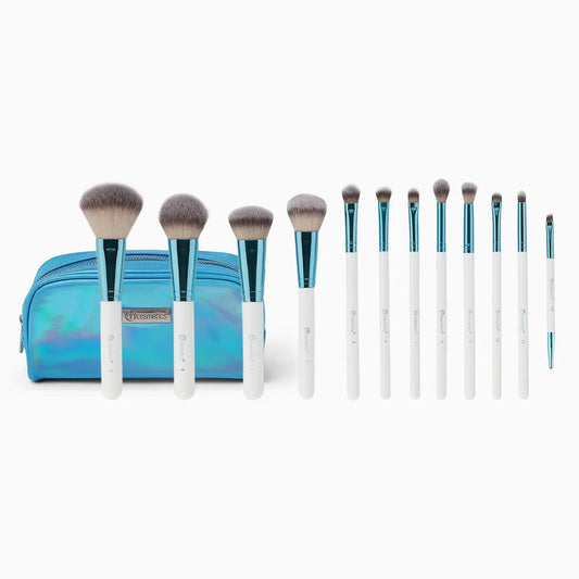 Bh cosmetic ocean blue beush set