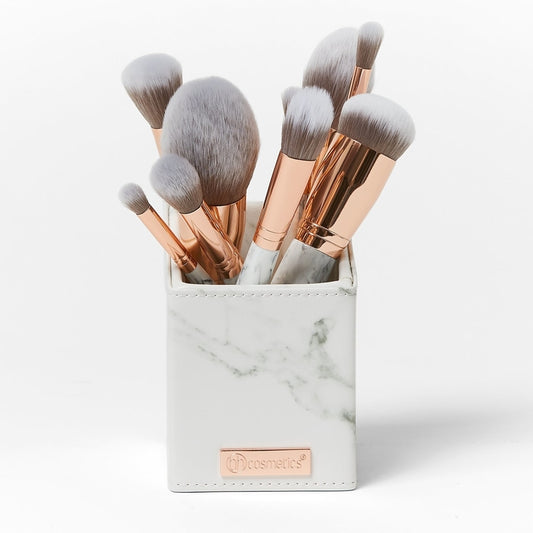 Bh cosmetic marble brush set