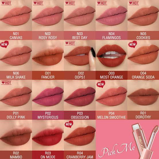 Pink flash creamy matte gloss