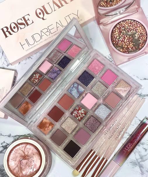 Huda Beauty rose quartz eyeshadow palette