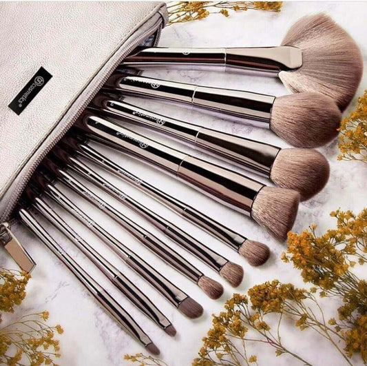 bh grey metal brush set